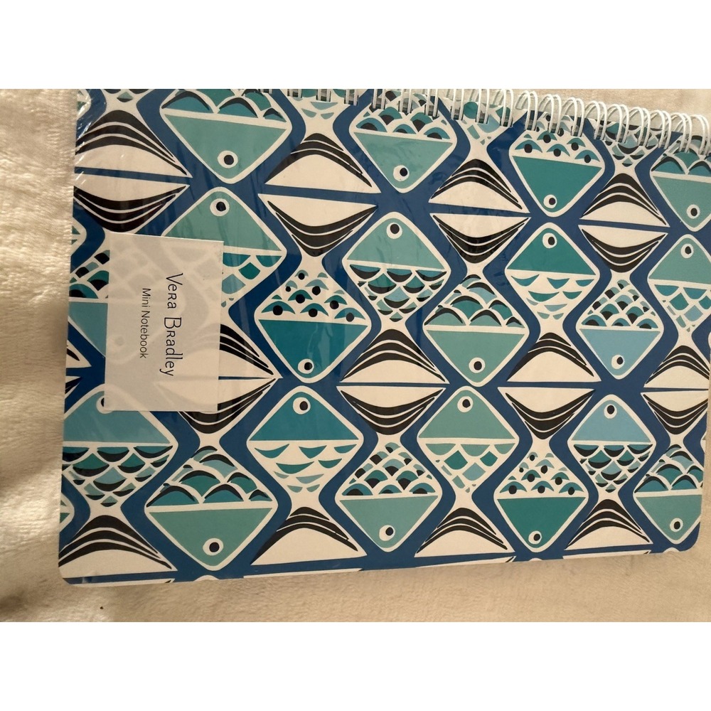 NWT Vera Bradley Mini Notebook Go Fish Blue